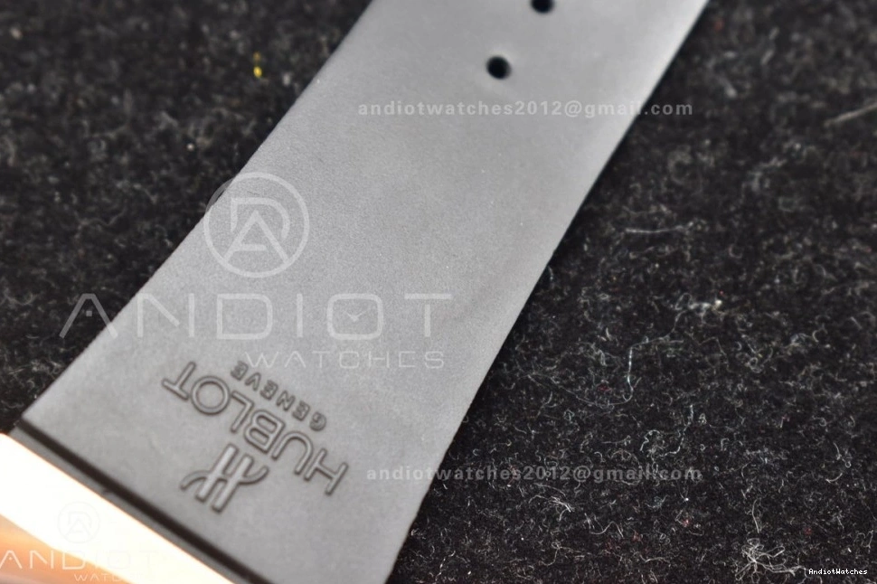 Edition Rubber RG 894 Bang Big 1:1 NewStyle A Hublot ZF Skeleton on Unico Blue Best Blue Strap Dial 1025